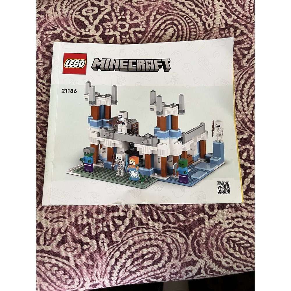 LEGO Minecraft 21186 The Ice Castle Instruction Manual Only